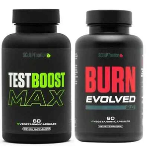 Suplemento Sculpt Nation Burn Evolved y Test Boost Max para hombres mujeres 60 cápsulas - Imagen 1 de 21