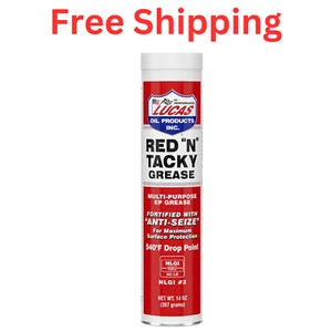 Lucas Oil Red 'N' Tacky Grease Rust Oxidation Inhibitors Wheel Bearing 14 Oz New - Picture 1 of 7