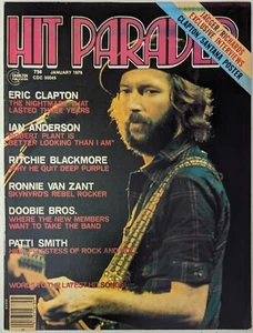 Hit Parader January 1976 Eric Clapton, Doobies, Stones, Jethro Tull, Blackmore - Picture 1 of 18