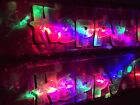 Flashing LED Happy birthday banner Red Pink Blue party Neon decorations Glow