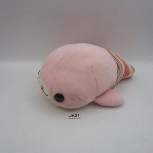 JK31 JUNK Mamegoma Pink Sakuragoma Sock San-x Plush 6" Toy Doll Japan - Picture 1 of 15