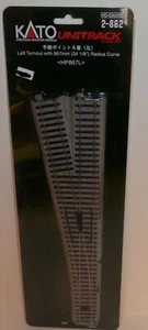 Kato HO Scale Unitrack Left Turnout w 867mm (34 1/8") Radius Curve #2-862 NIP - Picture 1 of 1