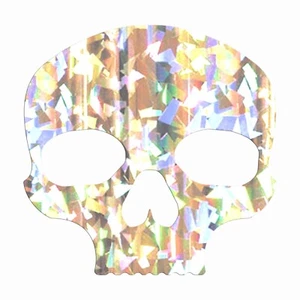 Skull Sticker - Custom Skull Decal - Choose Chrome Color and Size - Picture 1 of 14