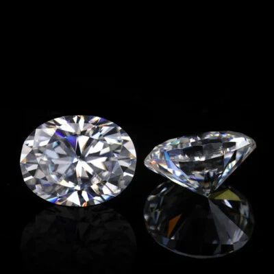 0.5-10ct Oval Cut Loose Moissanite Stone Diamond D Color VVS1 Real Gemstone GRA - Image 1 of 4