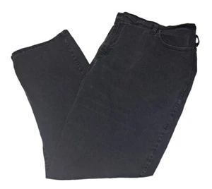 Lee Womens Size 26W Long Black Relaxed Fit Jeans 52X32 - Picture 1 of 6