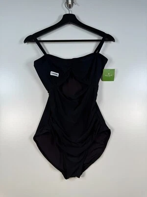 Nuevo con etiquetas Kate Spade Mujer Una Pieza Nylon Body Traje de Baño Negro Talla Mediana 14x25.5 Foto 1 de 4