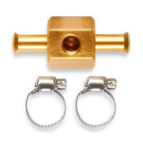 Mr. Gasket In-Line Fuel Pressure Gauge Adapter 3/8 Inch Fuel Hose -1/8 Inch NPT - Picture 1 of 5