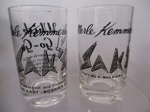 Two SAK "Whisk-A-Go Go" Lounge Glasses Bossier City Lousisiana - Picture 1 of 11