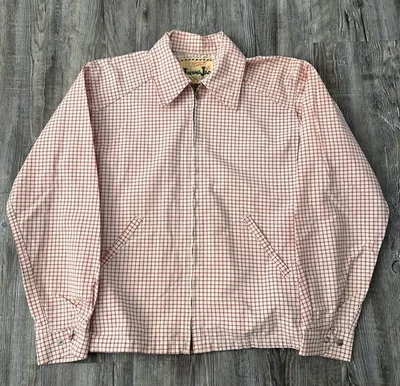 Chaqueta corta vintage años 50 thermojac algodón cuadros años 40 ropa de trabajo Foto 1 de 4