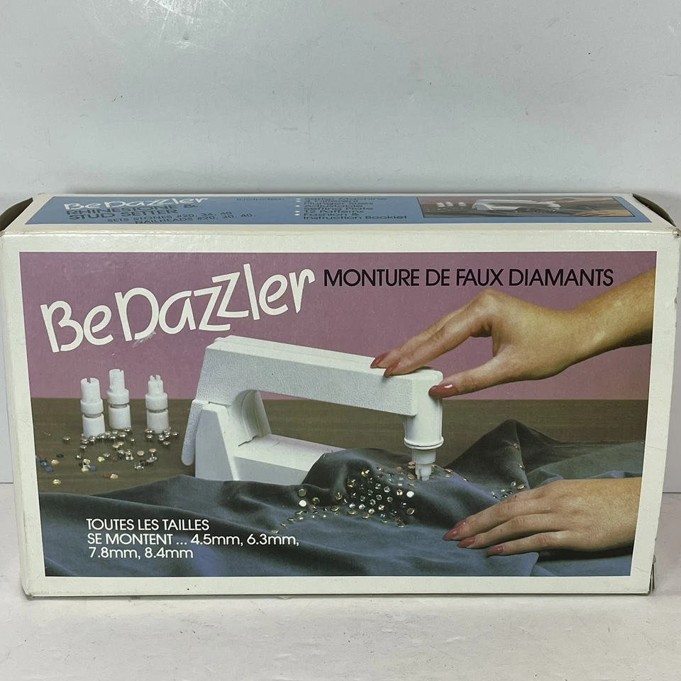 Vintage 1980s BeDazzler Kit Stud Gem Rhinestone Setter Machine NO. 70000 USA