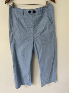 Pantalones Cortos Anthropologie Maeve Pierna Ancha Azul Talla 14 Algodón Informal Costero - Imagen 1 de 13
