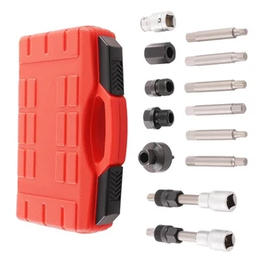 Alternator Pulley 13pc Service Kit Free Wheel Socket Pulley Removal Tool Kit New - Picture 1 of 17