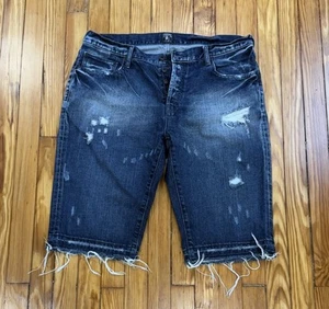 PRPS Jean Shorts Men's 38 Challenger Straight Button Fly Baggy Streetwear Jorts - Picture 1 of 4