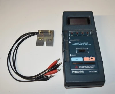 ¡¡PROBADOR DE CONDENSADOR DE ESTADO SÓLIDO HEATHKIT IT-2250!! + MANUAL ORIGINAL! Foto 1 de 4