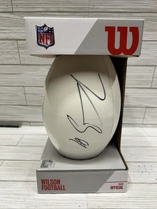 KENDRICK BOURNE Autographed New England Patriots SIGNED NFL Wilson Football Auto - Picture 1 of 11