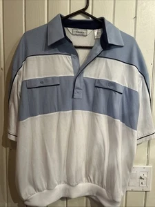 Classics by Palmland VTG Collared Blue Polo Banded Waist XL - Picture 1 of 8