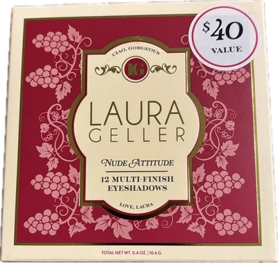Laura Geller Nude Attitude 12 Multi-Finish Eyeshadow Palette 10.6g NEW SEALED - Image 1 of 3