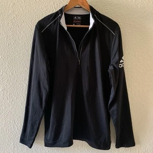 Adidas Golf Climawarm Herren Gr. Medium schwarz 1/4 Zip Langarm Pullover Shirt - Bild 1 von 13