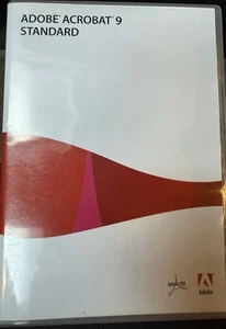Adobe Acrobat 9 Standard CD With Serial Number Used Excellent Condition UnTested - Picture 1 of 3