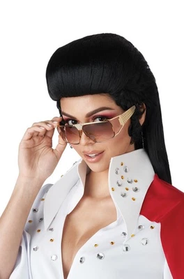 Peruca Rock n Roll Royalty Elvis nova em folha - Imagem 1 de 2