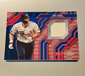 2025 Topps Series 2 - City Connect Relic Corey Seager #CC2-CE BLUE /150 - Bild 1 von 2