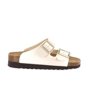 Grunland CB-0745-11-HOLA-PLATINO ciabatta donna PE25 - Imagen 1 de 4