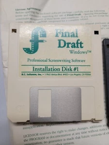 Final Draft Windows Software (1993) Pre-Owned Screenwriting Program, 3.5" Disks - Picture 1 of 10