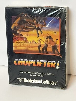 Vintage Software Game Apple II CHOPLIFTER Broderbund NOS Sealed - Image 1 of 4