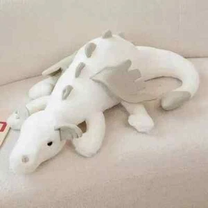 New Jelly Cat 30cm White Dinosaur Plush Toy Soothing Doll Boy Birthday Gift - Picture 1 of 2