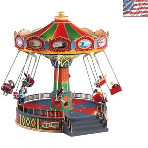 Animated Lemax Sky Swing with Power Adaptor - Multicolor Christmas Joy - Picture 1 of 2