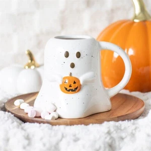 Geisterförmige Tasse mit Kürbis, Halloween Spooky Autumn Boo 3D Ghule Geschenk SD - Bild 1 von 6