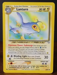 Lanturn 32/64 Neo Revelation English Pokemon PL - Picture 1 of 6