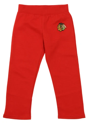 Old Time Hockey NHL Toddlers Chicago Blackhawks Fleece Pant, Red Cover