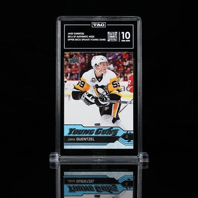 2016 Upper Deck Young Guns #525 Jake Guentzel RC Rookie TAG 10 - Image 1 of 4