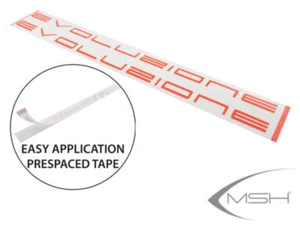 MSH Pre-spaced stickers EVO - Red : MSH71222 - Picture 1 of 1