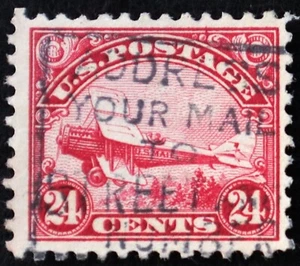 U.S. Used Stamp Scott #C6 24c Air Mail. Lovely Slogan Cancel. Choice! - Picture 1 of 2