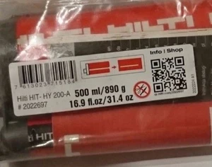 HILTI HIT-HY-200a HARZ, 500ml/890g 2 Packungen #2022697 - Bild 1 von 2