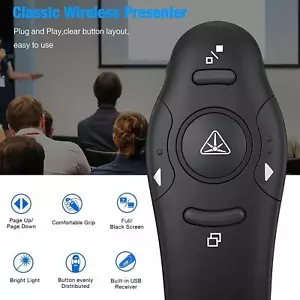 2.4GHz USB Wireless Powerpoint PP Clicker Presenter Presenter UK Pointer*. - Picture 1 of 12