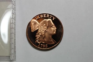 1793 Prueba Galería de Centavos Grande Museo Ron Landis como Nuevo #12 - Imagen 1 de 5