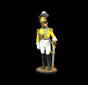 Soldado de hojalata coleccionable oficial sajón del regimiento Garde du Corps, 1810-13 - Imagen 1 de 6