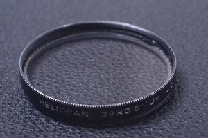 ✅ HELIOPAN UV -0 39MM 39X0.5 FILTER GENUINE LENS OR CAMERA SCREW IN 15-4 - Picture 1 of 2