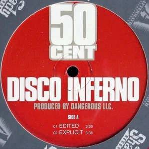 50 CENT "DISCO INFERNO" 2004 VINYL 12" PROMO 4 TRACKS G RAP ~RARE~ HTF *SEALED* - Picture 1 of 5