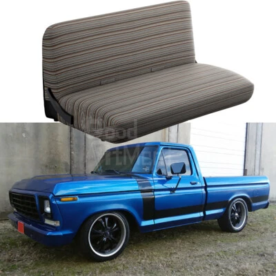 Cubierta de asiento de banco delantera tamaño completo para camioneta Ford F-100 1953-1983 Foto 1 de 4