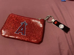 Los Angeles Angels SPARKLING Coin Purse Licensed Aminco MLB - Picture 1 of 2