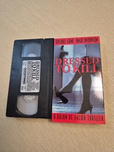 DRESSED TO KILL: A BRIAN DE PALMA THRILLER (1990), Like New VHS, MICHAEL CAINE - Picture 1 of 2