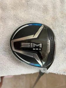 TaylorMade SIM MAX 5 Wood 18* Fujikura Vista Pro 55 Regular RH-Stock Grip V G - Picture 1 of 9