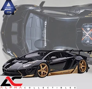 AUTOART 79184 1:18 LAMBORGHINI AVENTADOR LIBERTY WALK LB-WORKS NEGRO - Imagen 1 de 9