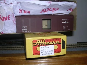 ATHEARN/Metal #A-304 N.& W. 40' Round Roof D.D. Box Car #47294 KIT H.O.1/87 - Picture 1 of 1