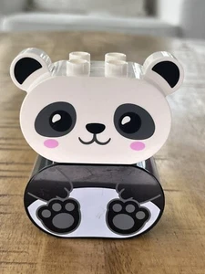 Lego Duplo Panda Bear Jungle Safari Specialty Printed Blocks - Picture 1 of 3