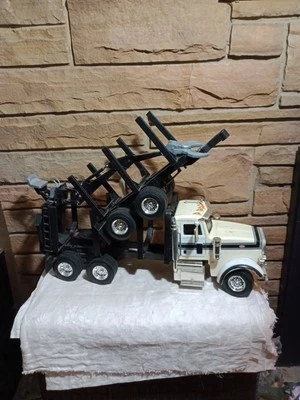 2013 ERTL 1/16 Big Farm Peterbilt Model 367 Log Truck with Pup Trailer Used. - Image 1 of 4